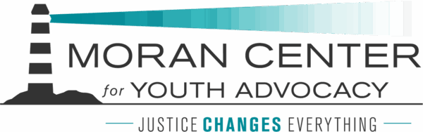 logo: Moran Center for Youth Advocacy, Justice Changes Everything